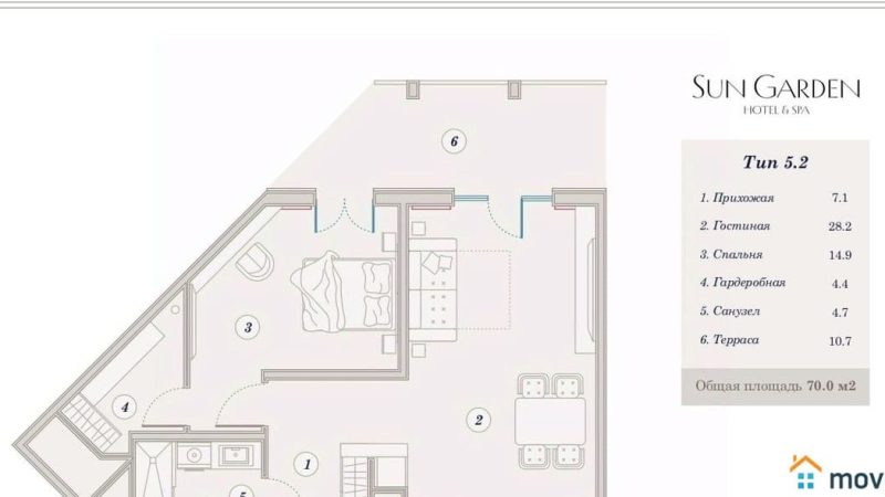 Продам 2-комнатные апартаменты от застройщика, 69.9 м², Анапа, Дом                                                     1